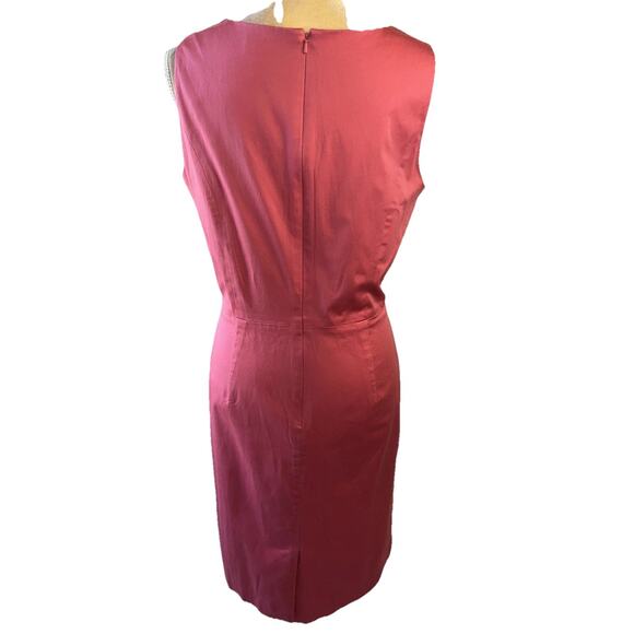 Brooks Brothers 346 Pink Sleeveless Sheath Dress Size 12 - Picture 5 of 9